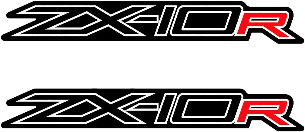 Motorcycle Reflective Flexible Vehicle Sticker Decorative Vinyl Bumper Sticks Gas Fuel Tank Badge Emblem Decals Sticker Compatible with Kawasaki ZX-10R ZX10 Red