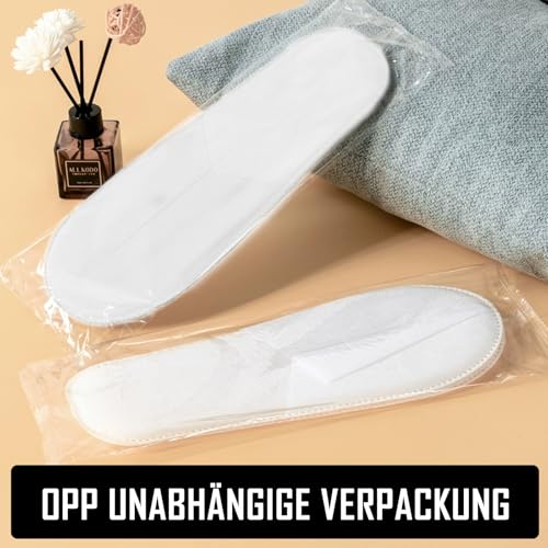 KFDDRN 10 Paar Hotelslipper, Spa Hausschuhe, Einwegschuhe, rutschfeste Bathroom Hausschuhe, für Haus, Schlafzimmer, Badezimmer, Innenbereich, Hotel oder kommerzielle Nutzung