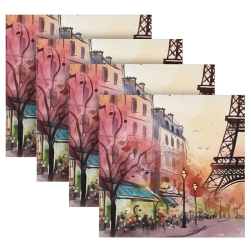 Servilletas de Tela Cuadradas Paris Tower Set x6 50.5 cm miniatura 5