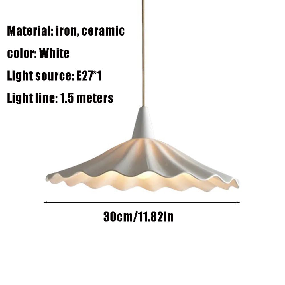 Vintage witte hanglamp van keramiek en koper • Verlichting Trends