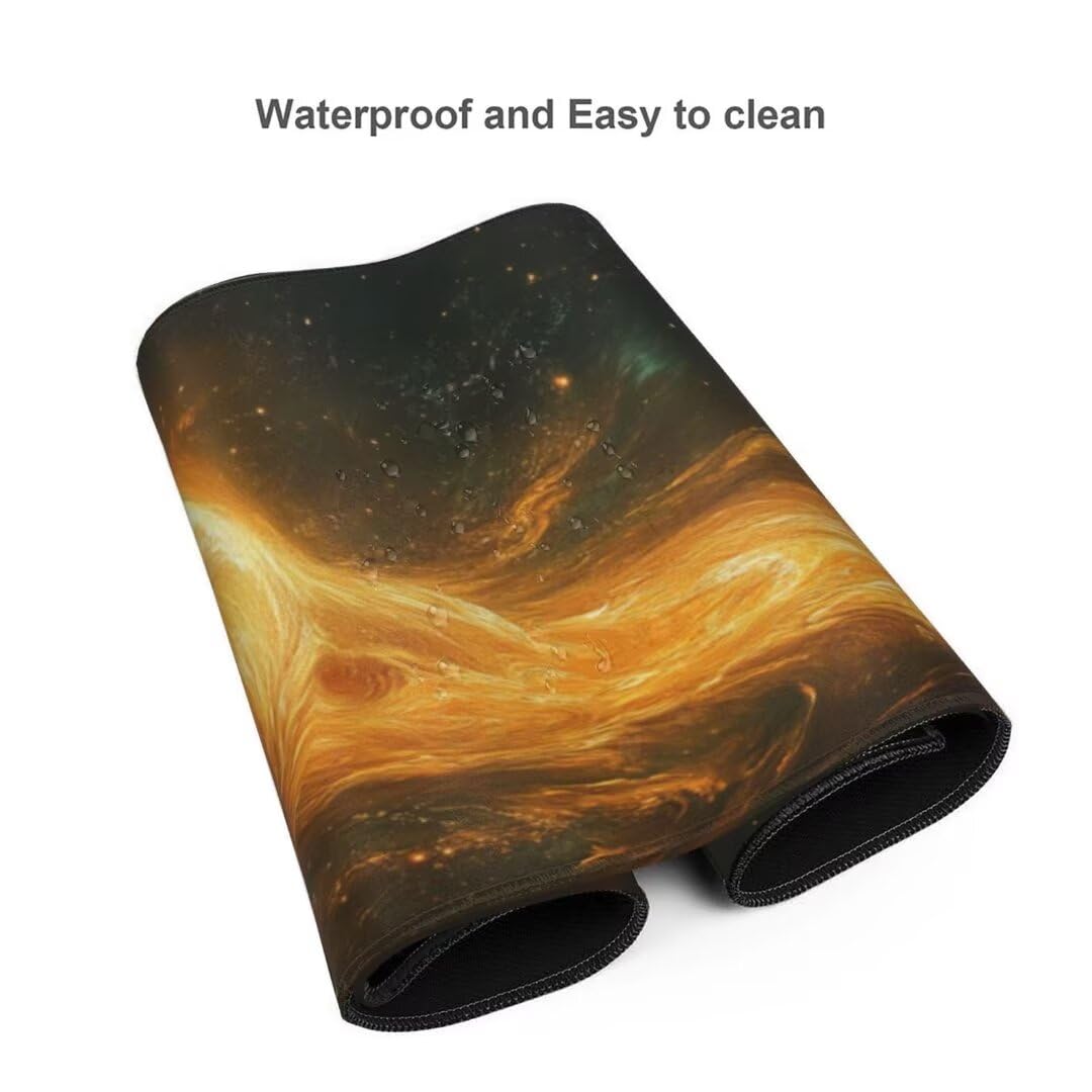 Fantazyjna podkładka pod mysz gwiaździsta noc podkładka pod mysz XXL 900 x 500 x 3 mm, wodoodporna podkładka pod mysz XXL podkładka pod mysz, antypoślizgowa podstawa, wysoka precyzja i szybkość dla