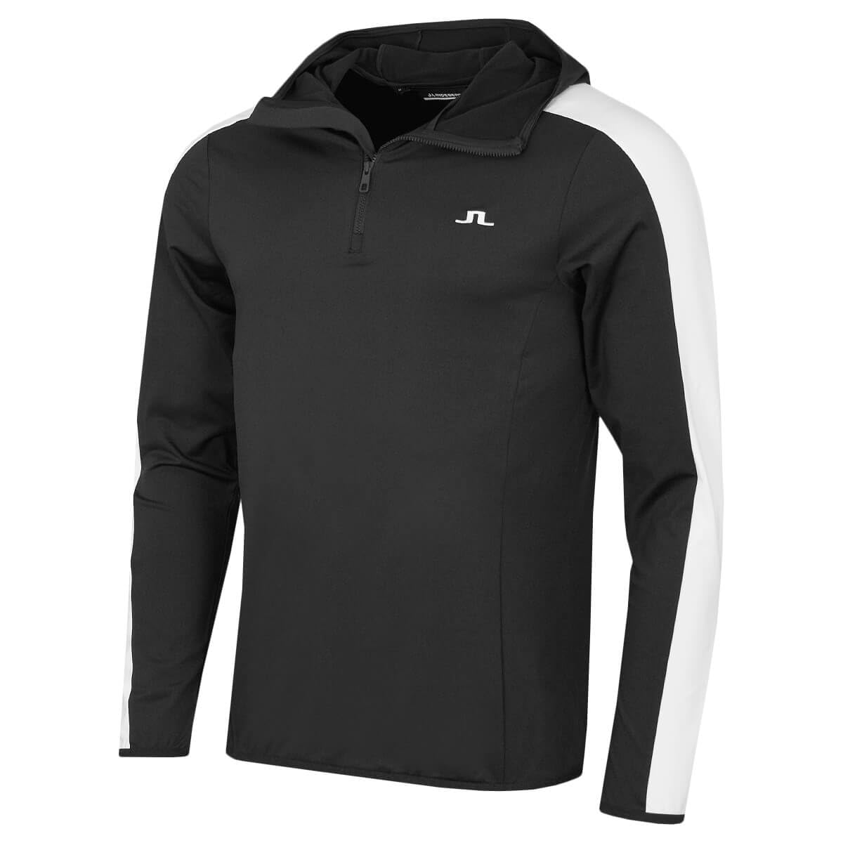 J.lindeberg Men's Asphalt Quarter Zip Hood Midlayer Hoody - S