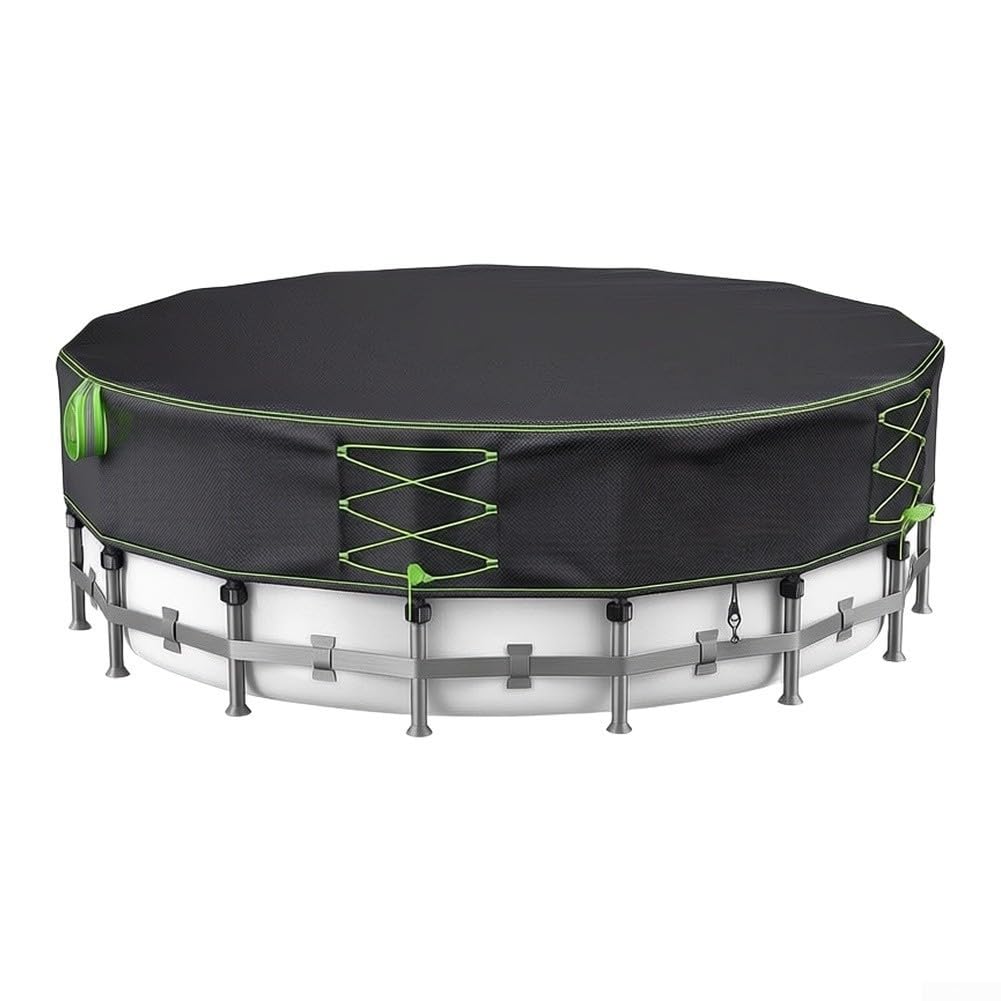 Cubierta redonda Oxford 600D para piscina, 3 m, resistente al desgarro (16