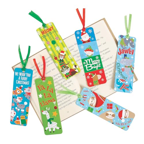 Marque-pages de Noël lot de 250 pour ne plus perdre sa page et inciter les enfants à lire