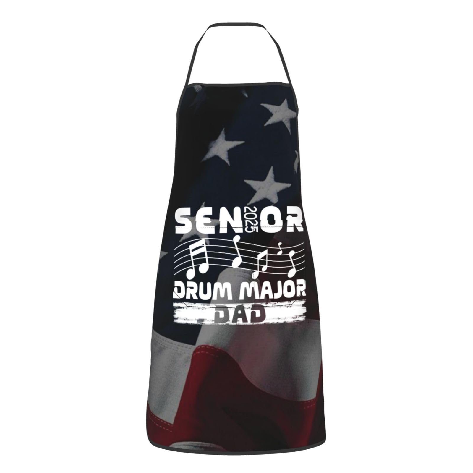 nopicsn Senior 2025 Drum Major Apron for cooking with Pockets Women Men Kitchen Chef Funny Aprons