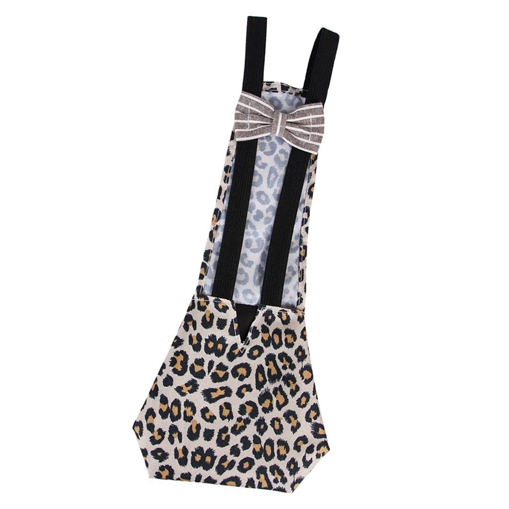Meri Shopp Pet Goose Chicken Duck Poultry Reusable Soft Fabric Diaper Leopard Print L-picture-12