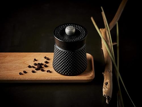 Miniatura 2 de Peugeot 35402 BALI FONTE Cast Iron Pepper Mill, 8cm/3 In, Black Negro