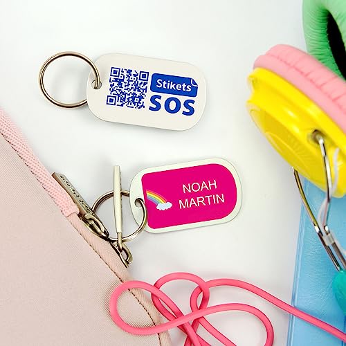 3 Tôles personnalisées pour sacs à dos | Identifiant étiquette pour sacs, sacs à dos, valises personnalisées - Stikets – vue 3