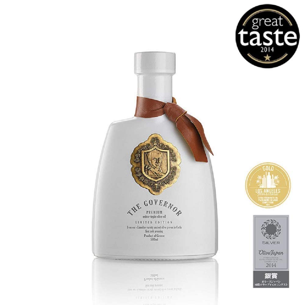 The Governor Limited Edition Extra Virgin Olive Oil - Unfiltered, Cold-Pressed, Early Harvest, Single Origin - Peppery, Robust, Spicy Notes - Packed with Polyphenols (1478 mg/kg), Oleocanthal, Antioxidants, Case of 12