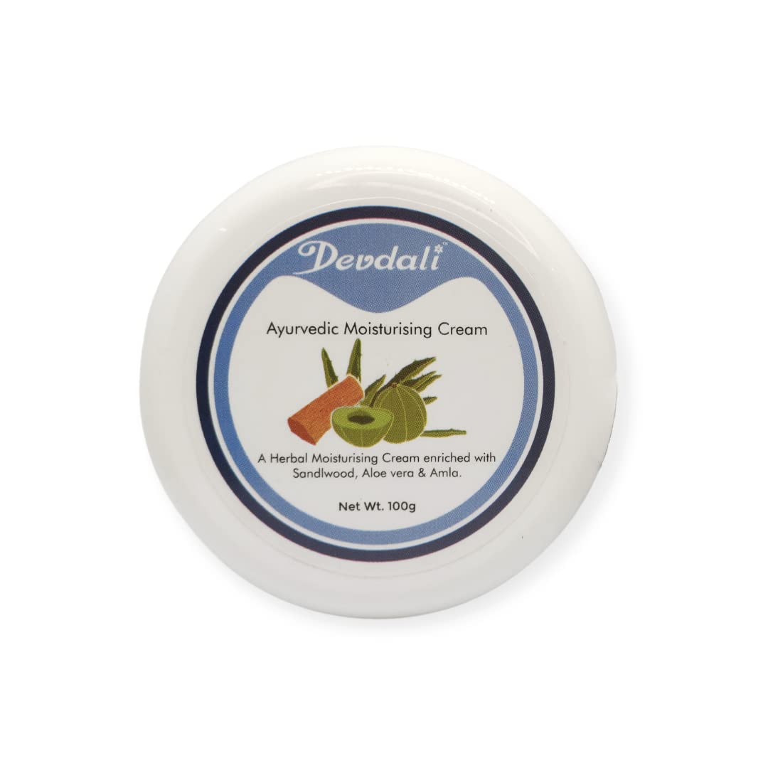 Devdali Ayurvedic Skin Aloe Vera Night Cream for Men & Women - Unlock Glowing Skin - Hydrate Dry Skin - Brightening Skin Care - 100g Pack of 1