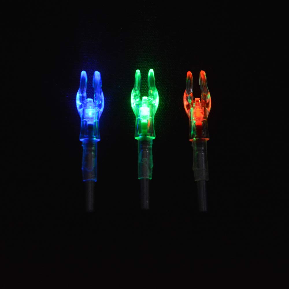 SHARROW 6/12 PCS LED camme freccia cocca leggera per albero freccia con diametro interno 4,2 mm, arco composto da balestra sport all'aria aperta allenamento con l'arco accessori freccia (viola, 6 PCS)