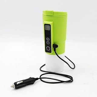YSSMAO Car 12V Copa de Agua Caliente eléctrica Termostato Termostato Casa de Control de la Temperatura del hogar Taza de calefacción multifunción Taza de calefacción Kettle 4 Colores