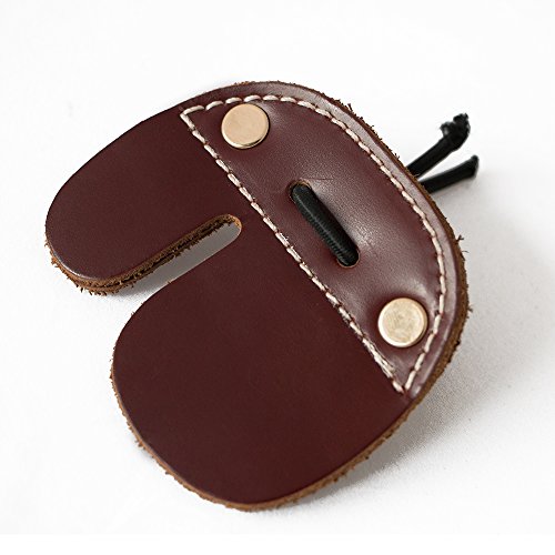 Irq Cowhide Leather Archery Finger Tab For Archery, Traditional Style Archery Tab Finger Protector, Handmade Archery Tabs For Hunting & Target Practice #TOP12