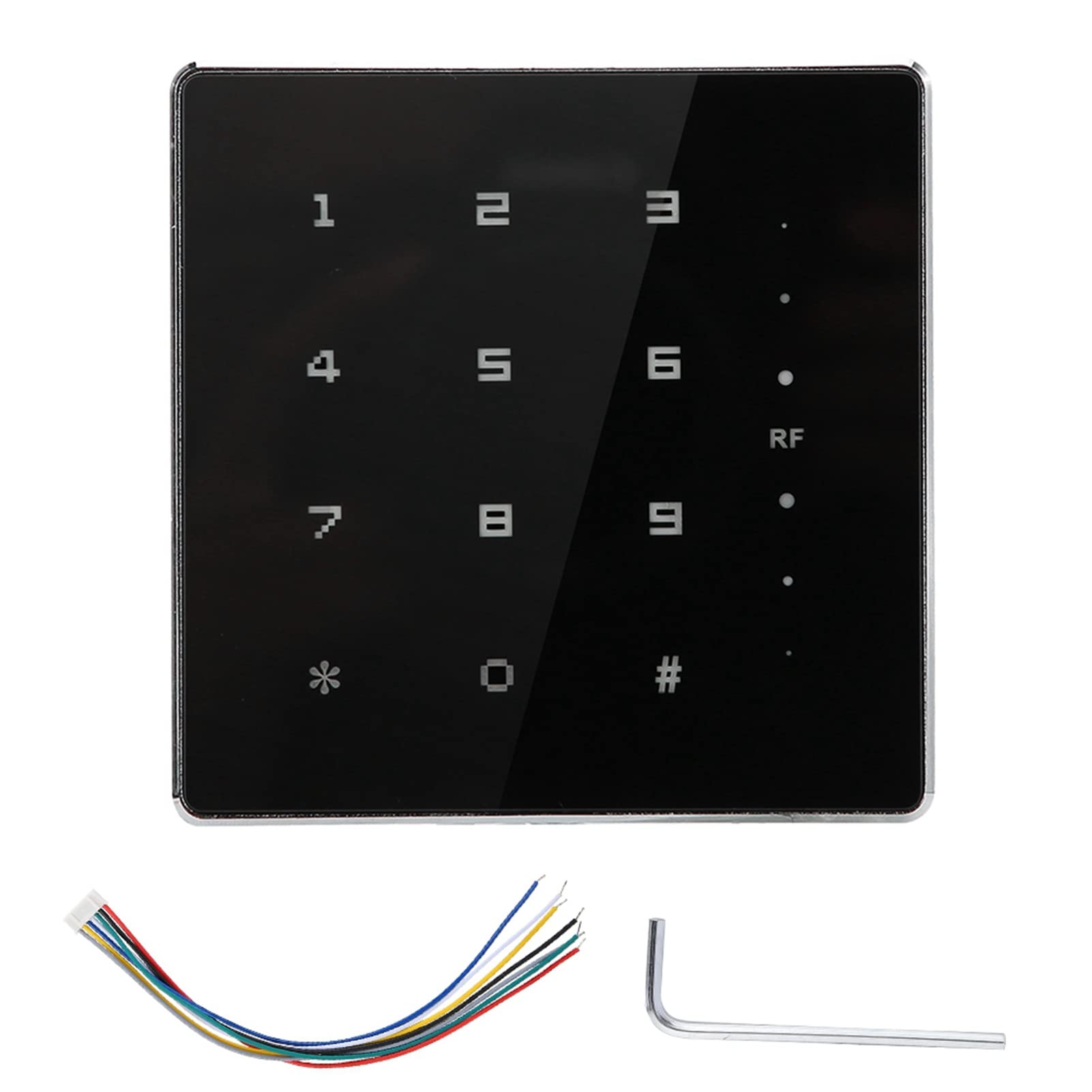 Lettore di Schede, Lettore di Schede per Controllo Accessi Lettore di Schede RF Ultrasottile Lettore di Schede Wiegand26/34 per Controllo Accessi (Carta d'identità 125Khz)
