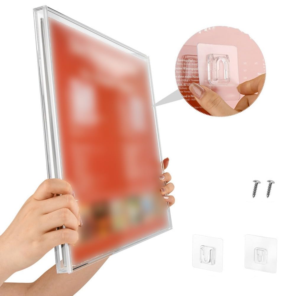 Caja expositora de discos de vinilo acrílico transparente de 32,5 x 32,5 cm, caja de almacenamiento para álbumes LP, revistas, documentos, decoración del hogar
