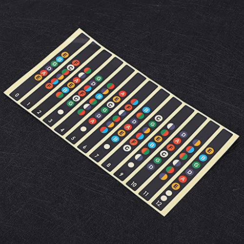 Adesivos de traste de guitarra, adesivo para iniciantes e aprendizes de guitarra resistentes ao desg