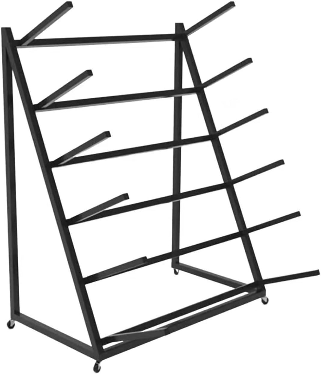 4/5/6-Tier Snowboard Storage Rack,Surfboard Rack Stand Holder with Wheels,Heavy Duty Sports Equipment Shelf,150kg Load Capacity,for Garage Home School Use