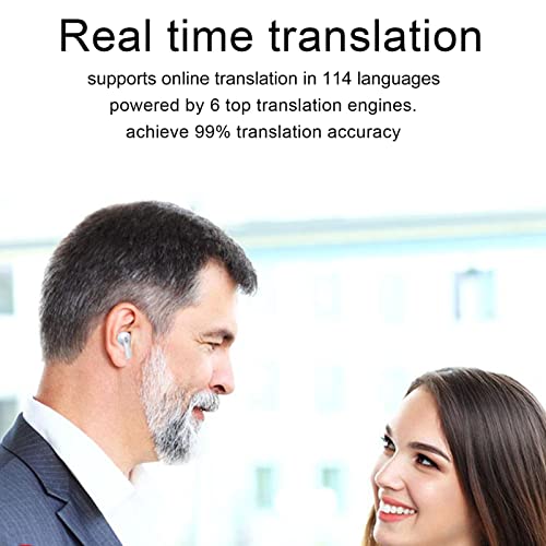 VBESTLIFE Y113 Language Translator Earbuds, Two Way Translator Device for 114 Languages Online Translation - Image 3