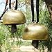 Copper Handmade Meditation Wind Chime Bell – Tibetan-Style Resonant Tone with Professional Brass Percussion Build, Traditional Design for Sound Healing, Outdoor Ambience, Yoga Practice