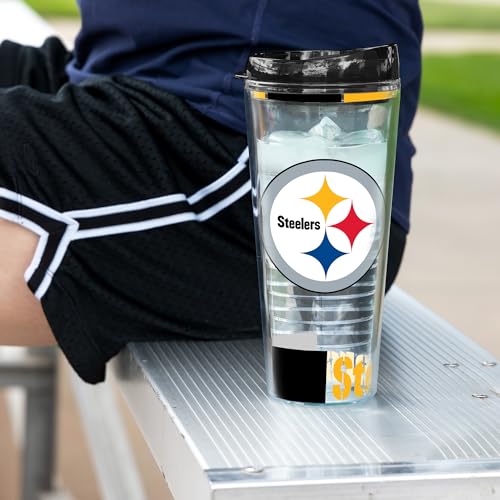 Image of Rico Industries NFL Football Double Wall Classic 16oz Or 20oz Tritan Tumbler W Lid