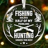 Fishing Ornament for Christmas Tree - Unique Hunting and Fishing Gifts for Men, Perfect Ornaments Gifts for Fisherman, Ideal Gift for Fisherman and Hunting Enthusiast
