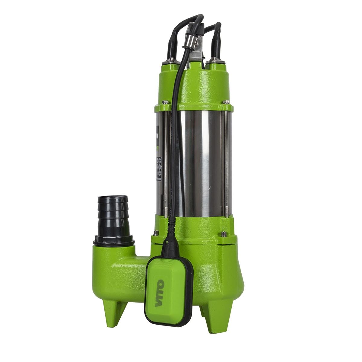 VITO - Pompe de relevage Eaux usées 1500W Egouts Caves Inondées Acier Inoxydable