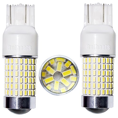 Bulbeats 1200 Lumens 2 x 144-BX Chipsets 7440 7441 7443 7444 LED Bulbs with Projector , Xenon White 6000K