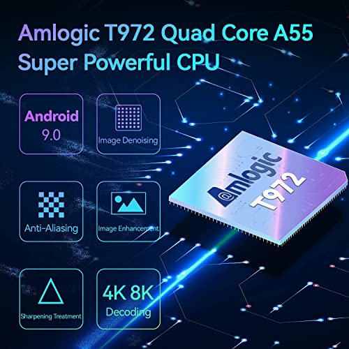 Image of TOPTRO Full HD Projector, TOPTRO Xnano X1 Android 9.0 Projector for Home 4K Voice Remote Google Widevine L1 Cerified 7000 Lumens Dolby Audio Bluetooth BuiltIn Apps WiFi Display 8K Decode Mini Projector