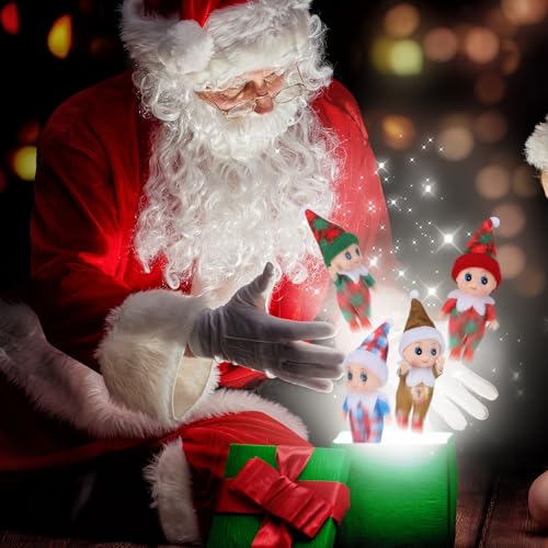 Threan 6 Muñecas Navideñas Mini Gemelas Decorativas miniatura 3
