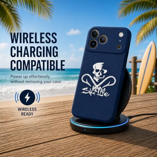 Salt Life Case for iPhone 16 & iPhone 17, Slim Shock-Absorbing Protective Phone Cover, Soft-Touch Grip, Wireless Charging Compatible with Raised Camera Protection by Salt Life - Image 3