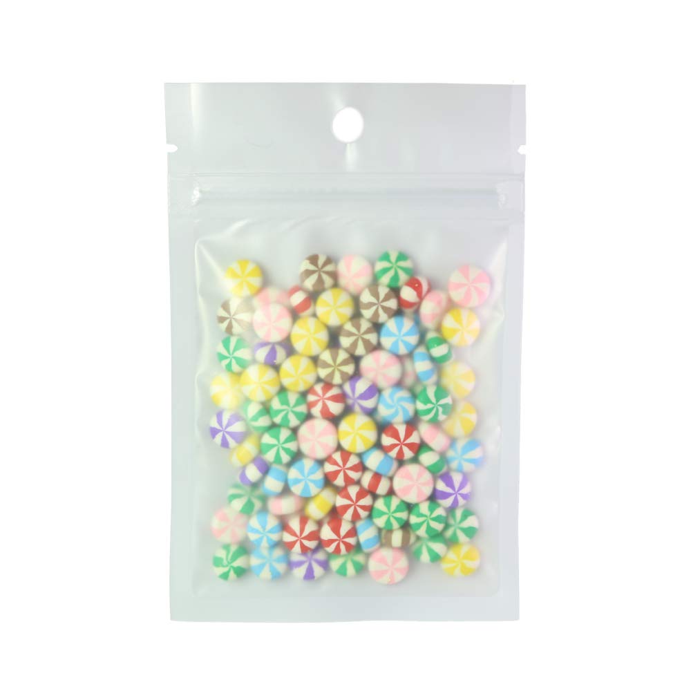 QQ StudioQQ Studio Translucent Flat Poly QuickQlick Bags w/Hanghole (100 Pack) (White, 3.3" x 5.1")