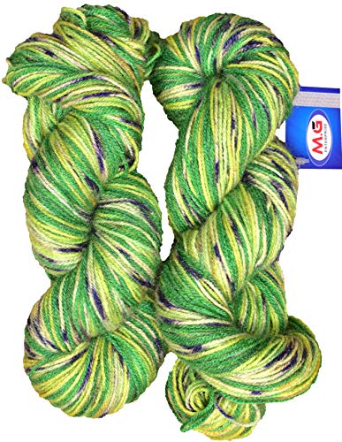 Image of Marine Excel M.Parrot (500 gm),Wool Hank Hand Knitting Wool /Art Craft Soft Fingering Crochet Hook Yarn, Needle Knitting Yarn Thread Dyed