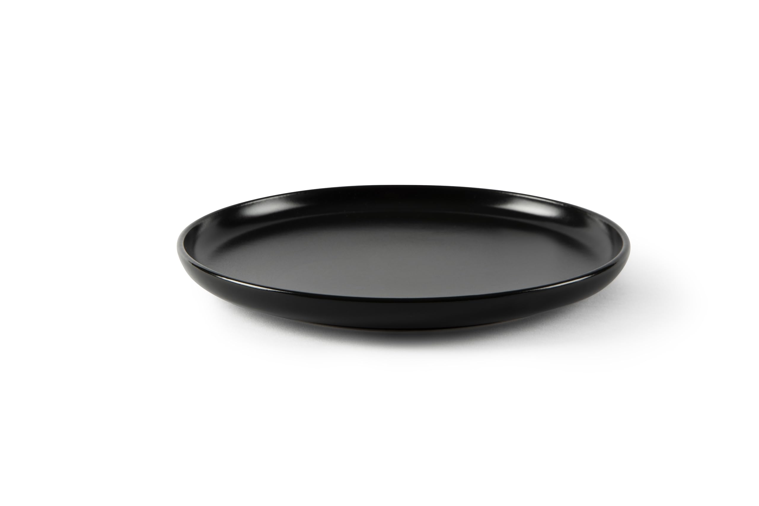 Excelsa Nordic - Juego de 6 platos de fruta de cerámica, negro mate