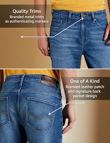 Image of Symbol Premium Men's Cotton Stretch Jeans (Regular Fit)