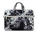 Canvaslove 13 inch Grey Flower Waterproof Laptop Shoulder Messenger Bag Case for MacBook Retina 12 inch,MacBook Pro 13 inch,iPad Pro 12.9 inch,Macbook Air 13 and 11 inch 12.5 inch 13.3 inch Laptop