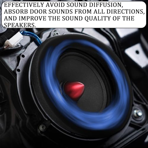 Supprimer les vibrations de haut-parleur auto avec ces 4 anneaux mousse 16,5 cm