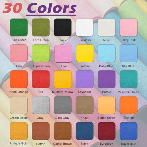 Image of Ice White Soft Felt Sheet 36'' X 36'', 1.4mm Felt Fabric Sheet for Crafts | Durable Nonwoven Craft Felt by The Yard for DIY Crafts Sewing, Art, Party & Holiday Ornament