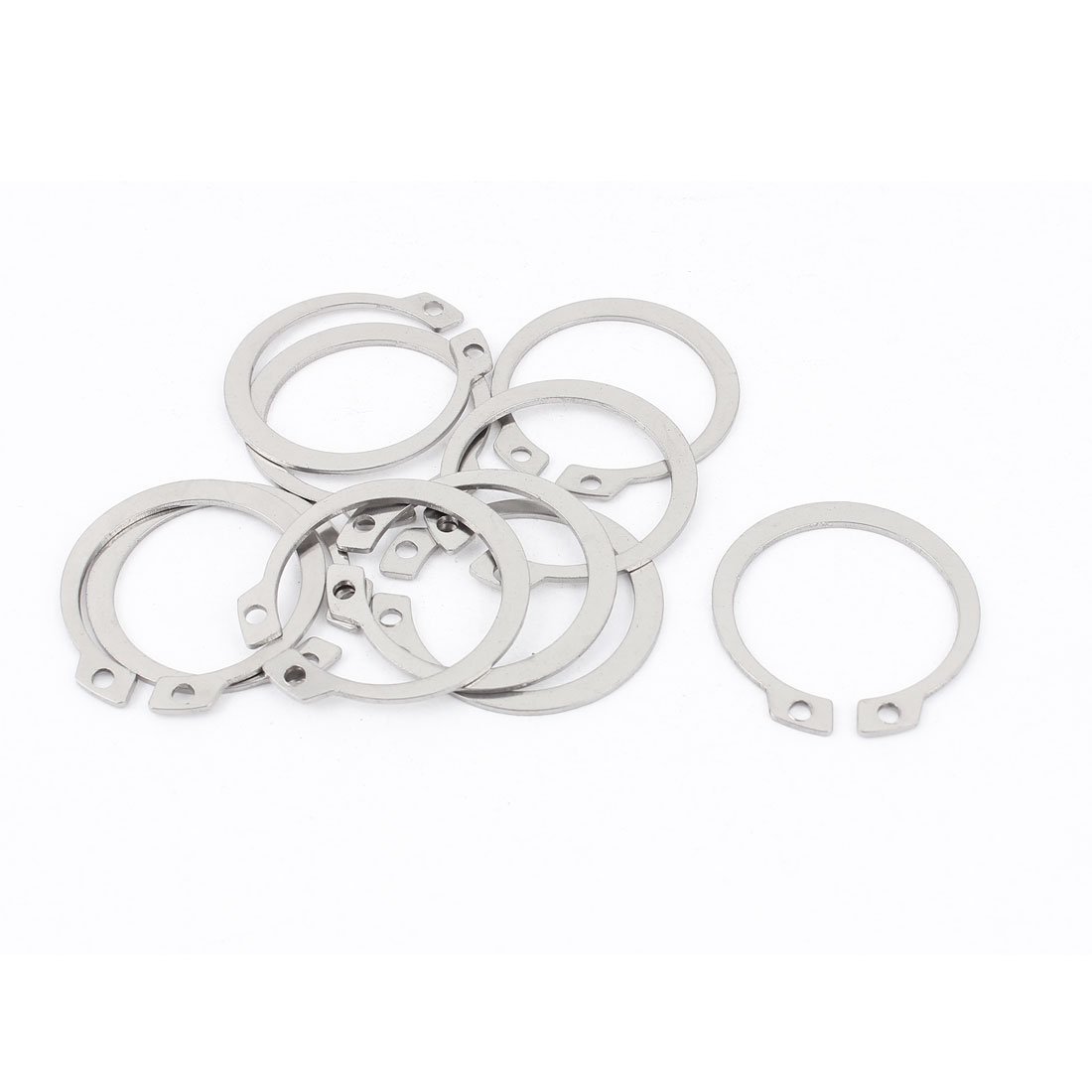 uxcell External Circlip Retaining Shaft Snap Clip Rings 32mm 10pcs