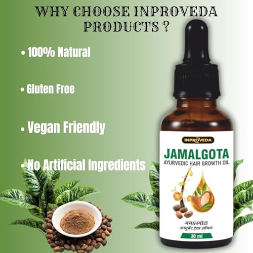 Image of Jamalgota Hair Growth Oil | Ayurvedic Hairs Growth Oil | With Amla, Camphor, Rosemary, Jatamansi & Bhringraj - 30ml