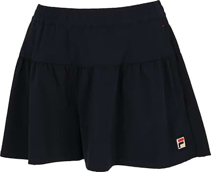 フィラ キュロットスコート テニス】サッカーストライプ キュロットパンツ レディース|FILA