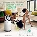 LG PuriCare 360-Degree Single Air Purifier with Clean Booster, ThinQ Wi-Fi and Voice Control (AS330DWR0), 310 sq. ft, White