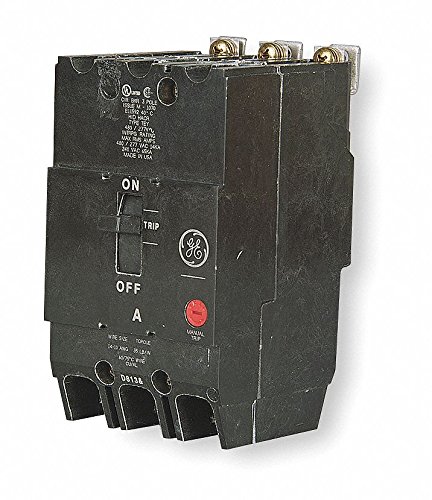 GE Bolt On Circuit Breaker, 40 Amps, Number of Poles: 3, 277/480VAC AC Voltage Rating