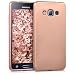Produktbild kwmobile Case kompatibel mit Samsung Galaxy J3 (2016) DUOS - Hülle Silikon metallisch schimmernd - Handyhülle Metallic Rosegold