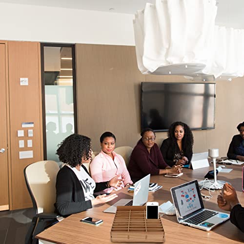 HEMOTON Handy Aufbewahrungsbox Aus Holz Mit 30 Fächern Für Klassenzimmer Büro Und Besprechungsräume - Mobile Phone Storage Box Für Schule Und Konferenzen 12.4X9.2X7.3 Zoll