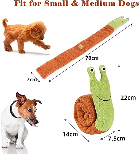 Norhogo Interaktive Hundespielzeug, Hundespielzeug Intelligenz, Schnecke Intelligenzspielzeug Hunde Spielzeug Snoop Hundespielzeug Füllung Welpenspielzeug für Puzzle Foraging Instinkt Training