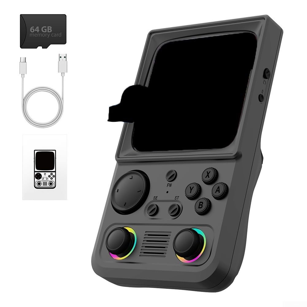 Console di gioco portatile retrò 2026, schermo da 4 pollici, 20.000 giochi e WiFi, doppio controller per giochi multiplayer, regali di compleanno per gli amici (bianco)