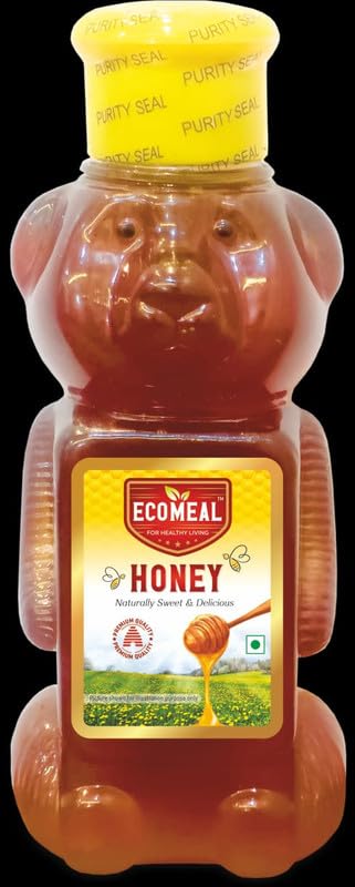 Ecomeal Natural Honey With Anti-Oxidants, Enzymes And Essential Minerals No Added Artificial Flavour 340 Gm| Pack of 13