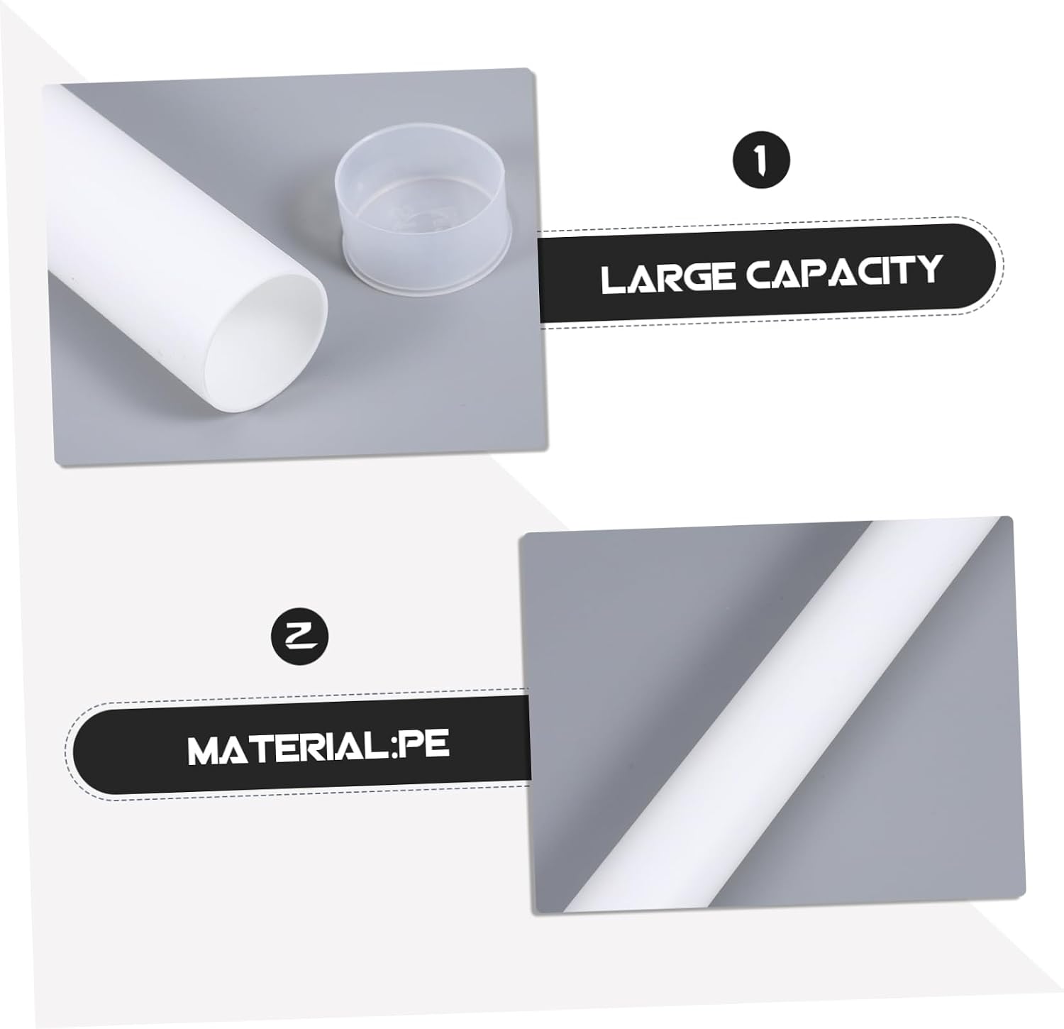 WOONEKY 5Pcs Decorative Storage Tube Artwork Document Storage Container Caps for Safe Transport of Maps Prints Lightweight Versatile Design