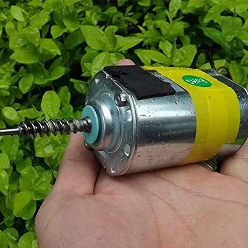 DC 24V 30W Permanent Magnet Motor with Overheat Protection Switch Forward & Reverse Adjustable Speed Motor Threaded Shaft Motor