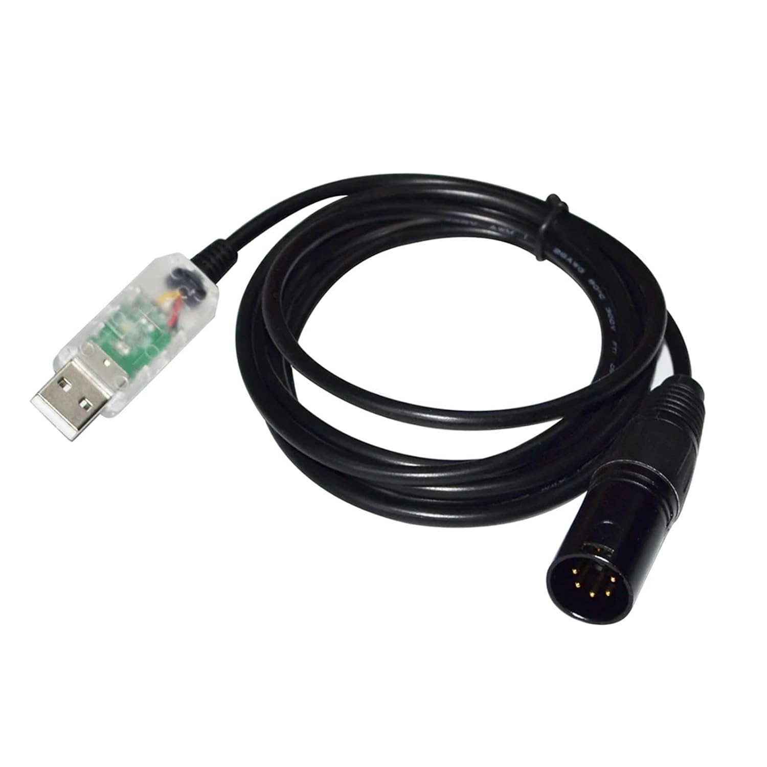 RS485 USB to DMX512 XLR 5PIN 5P Female/Male DMXCONTROL Freestyler ARTNET QLC+ Magic Q to Stage Controller KABLE(1M,5P XLR Female A)